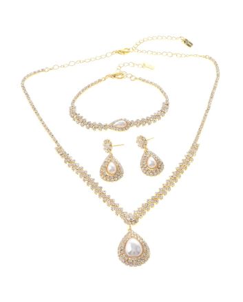 Rhinestone Necklace Set