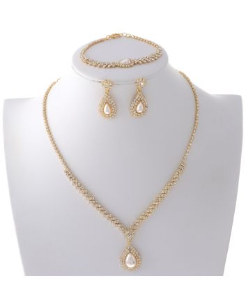 Rhinestone Necklace Set