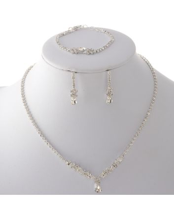 Rhinestone Necklace Set
