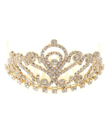 Mini Rhinestone Tiara 