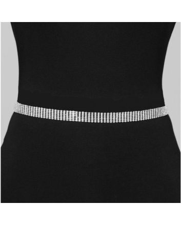 Long Rhinestone Belt