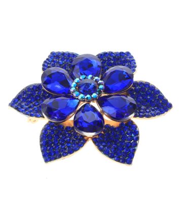 Crystal Flower Brooch