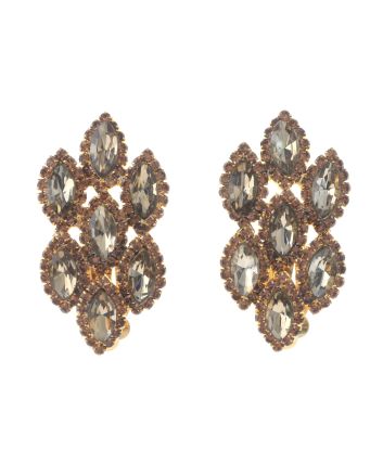 Rhinestone Clip-On Earrings