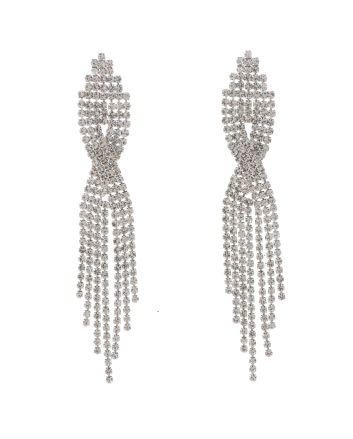 Long Chandelier Rhinestone Earring