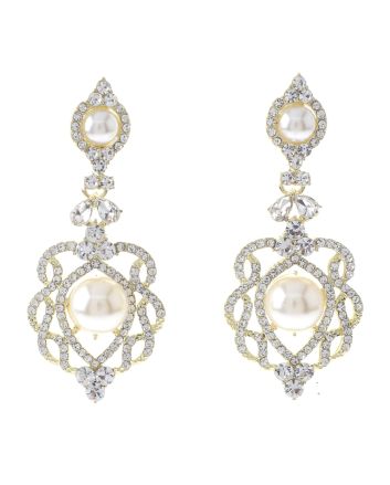 Rhinestone Drop Post Earrings