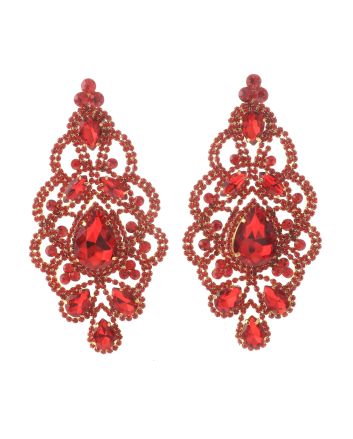 Large Rhinestone Drop Earrings