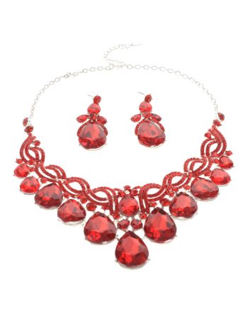 Rhinestone Necklace Set 