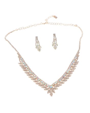 Rhinestone Necklace Set 