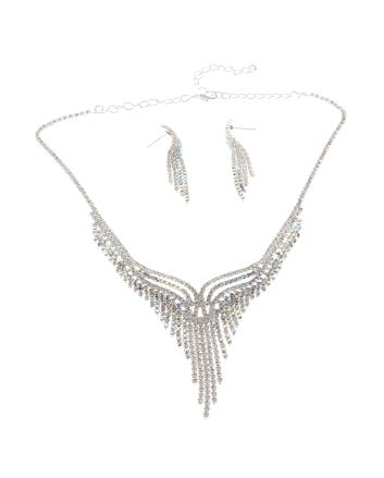 Rhinestone Necklace Set 