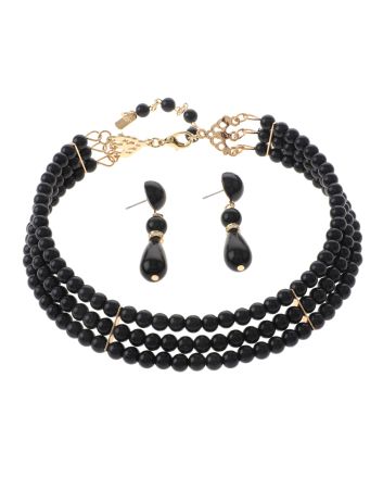 Synthetic Pearl Choker Set 