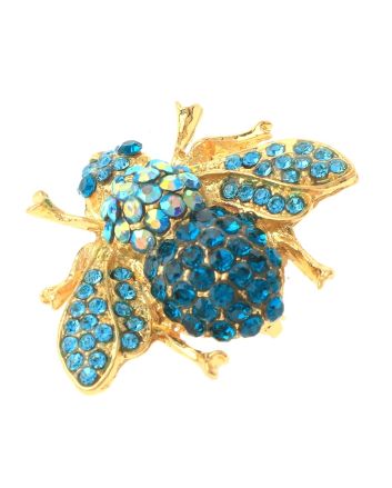 Crystal Bee Brooch  