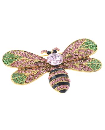 Crystal Bee Brooch  