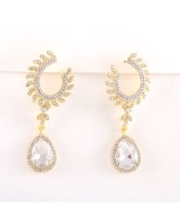 Rhinestone Post Earrings