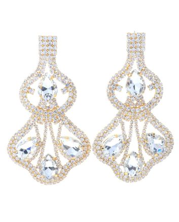 Rhinestone Post Earrings
