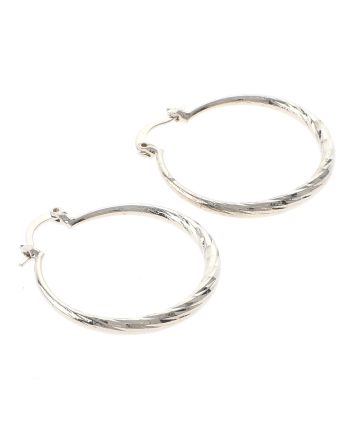 Silver Plated Hoop Earrings