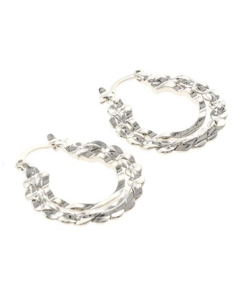 Silver Plated Hoop Earrings