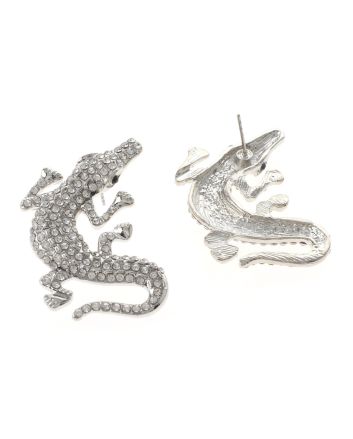 Crystal Alligator Post Earrings