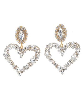 Rhinestone Post Earrings
