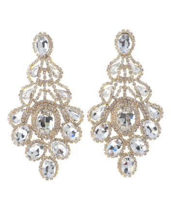 Rhinestone Post Earrings