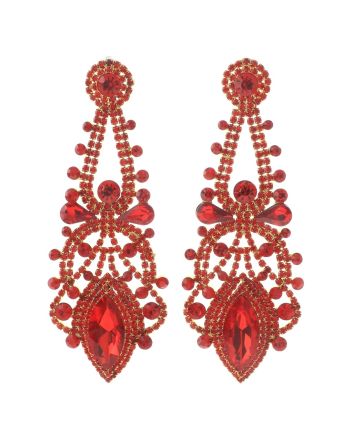 Large Chandelier Rhinestone Earring