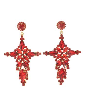 Large Chandelier Rhinestone Earring