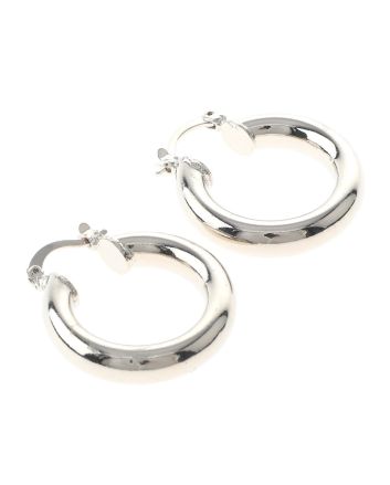 Silver Plated Hoop Earrings