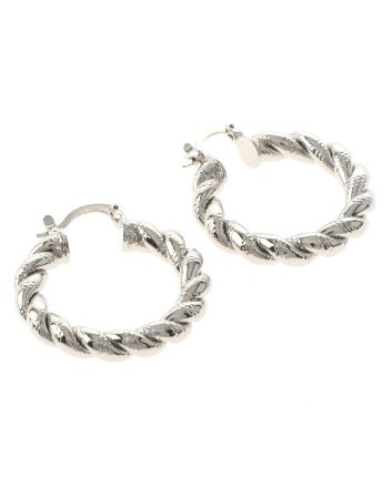 Silver Plated Hoop Earrings