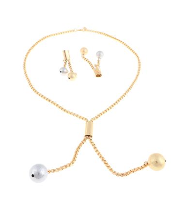 Plated Necklace Earring Set