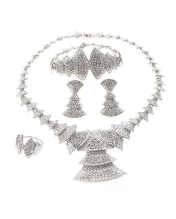 Silver Plated Necklace Set