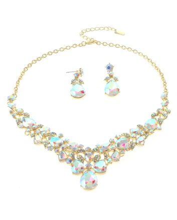 Rhinestone Necklace Set 