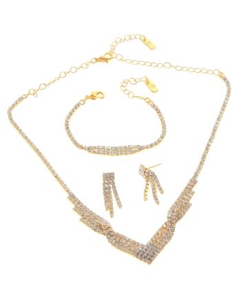 Rhinestone Necklace Set 