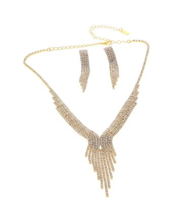 Rhinestone Necklace Set 