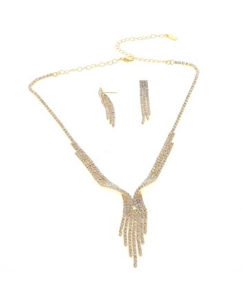 Rhinestone Necklace Set 