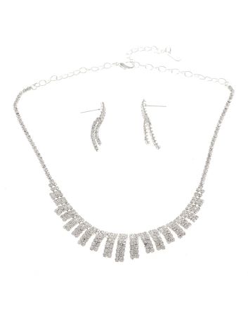 Rhinestone Necklace Set 