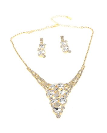 Rhinestone Necklace Set 