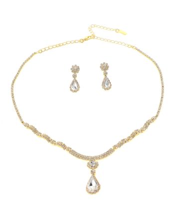 Rhinestone Necklace Set 