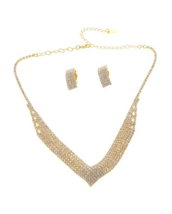 Rhinestone Necklace Set 