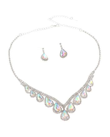 Rhinestone Necklace Set 