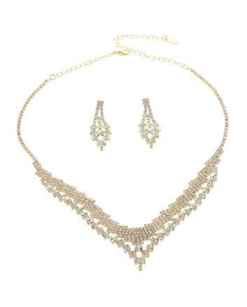 Rhinestone Necklace Set 