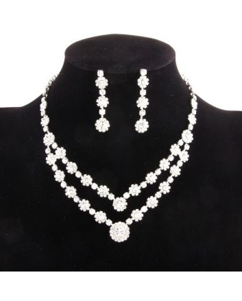 Rhinestones Necklace Set