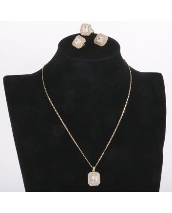 Cubic Zirconia Necklace Set