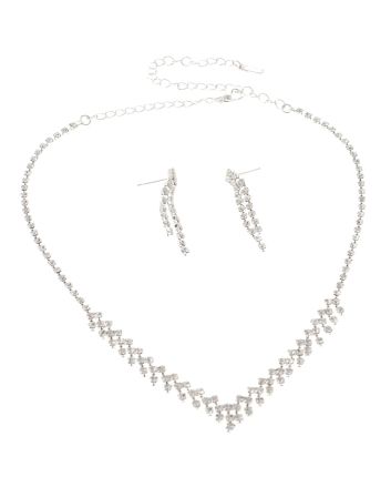 Rhinestone Necklace Set 